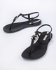 Sandale Ipanema Sandal Class pentru femei, în negru la modă cu auriu