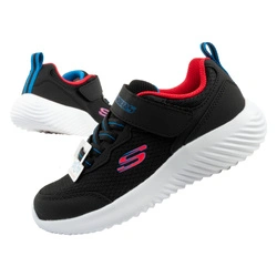 Pantofi sport Skechers Bounder pentru copii cu velcro, ușori, la modă, negri