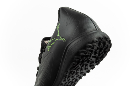 Ghete de fotbal pentru bărbați Puma Future 8 Play TT, negru/verde, pentru gazon artificial