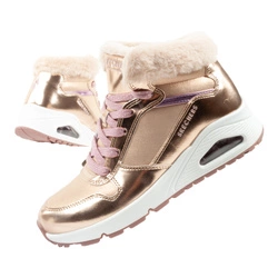 Ghete de iarnă izolate Skechers Uno-Cozy pentru copii