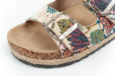 Papuci de damă Lee Cooper, model floral multicolor, confortabili [LCW-25-35-3483L]