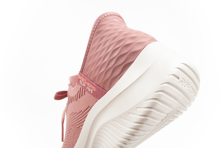 Pantofi sport Skechers Ultra Flex pentru femei, model tenis SLIP-INS, roz, confortabili