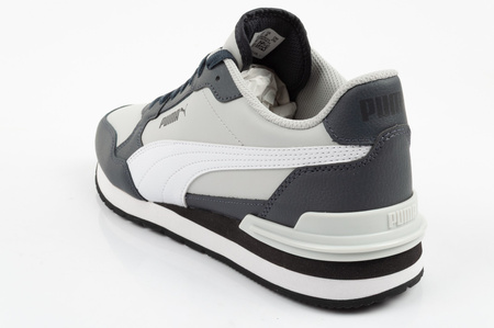 Teniși sport gri din piele pentru bărbați Puma ST Runner v4