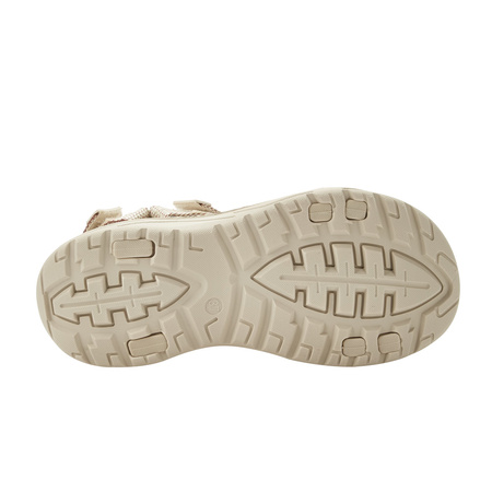 Sandale Lee Cooper pentru femei cu velcro pentru plajă de vară, bej deschis și crem