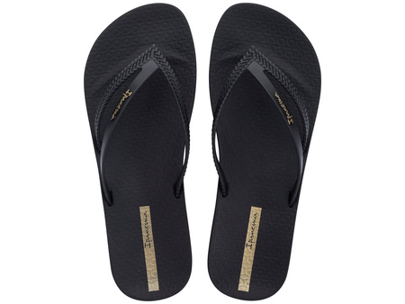 Șlapi de damă Ipanema Bossa Soft V, confortabili, negri, la modă