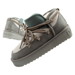 Ghete de zăpadă de iarnă pentru femei D.Franklin, ghete gri izolate la modă