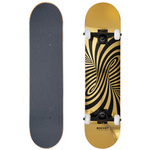 Skateboard Rocket Twisted Foli Gold 7.5" [RKT-COM-1555], multicolor.