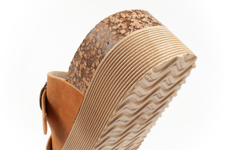 Pantofi Lee Cooper pentru femei, papuci cu platformă, maro, confortabili [LCW-25-35-3494L]