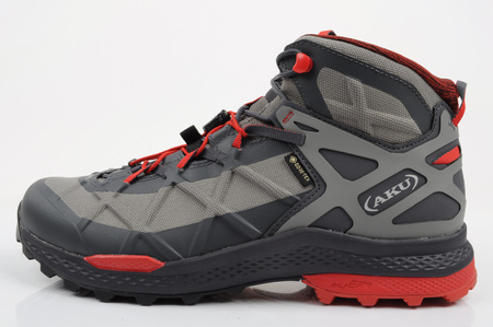 Ghete de drumeție Aku Rocket Gore-Tex pentru bărbați, gri/roșu