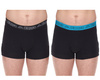 Kappa Herren-Boxershorts [351K1JW ADN] 2er-Pack, schwarz.