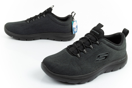 Pantofi sport pentru bărbați Skechers Summits-Louvin [232186/BBK] SLIP-ON, negri.