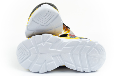 Pantofi sport pentru copii Leomil, adidași ușori Pokemon cu velcro, LED, negru și galben