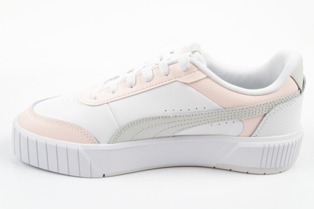 Teniși sport Puma Carina Mia din piele pentru femei, culoare albă
