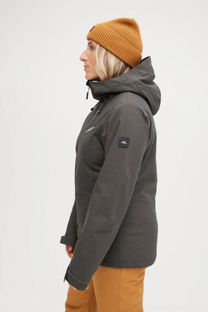 Jachetă de schi/snowboard alpin O'Neill pentru femei, gri, sport de iarnă, 10K/10K