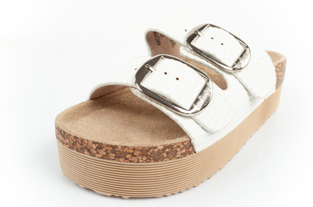 Pantofi sport Lee Cooper pentru femei, papuci cu platformă, albi, ușori [LCW-25-35-3496L]