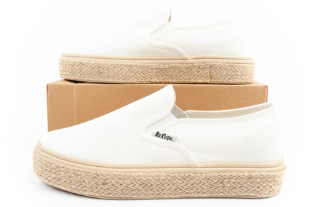 Teniși Lee Cooper Espadrile pentru femei, Alb la modă, Slip-On