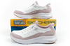 Pantofi sport confortabili Skechers Contour Foam White Slip-Ins pentru femei