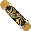 Skateboard Rocket Twisted Foli Gold 7.5" [RKT-COM-1555], multicolor.
