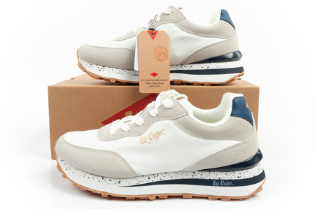 Pantofi sport Lee Cooper Memory Foam pentru femei, albi, confortabili [LCW-25-03-3365L]