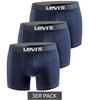 Boxeri Levi's, pachet de 3 bucăți, pentru bărbați, bleumarin, bumbac
