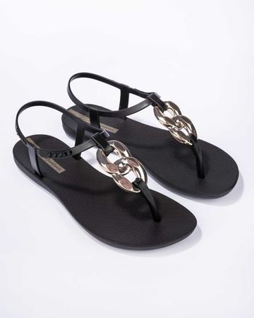 Sandale Ipanema Sandal Class pentru femei, culoare neagră și aurie la modă